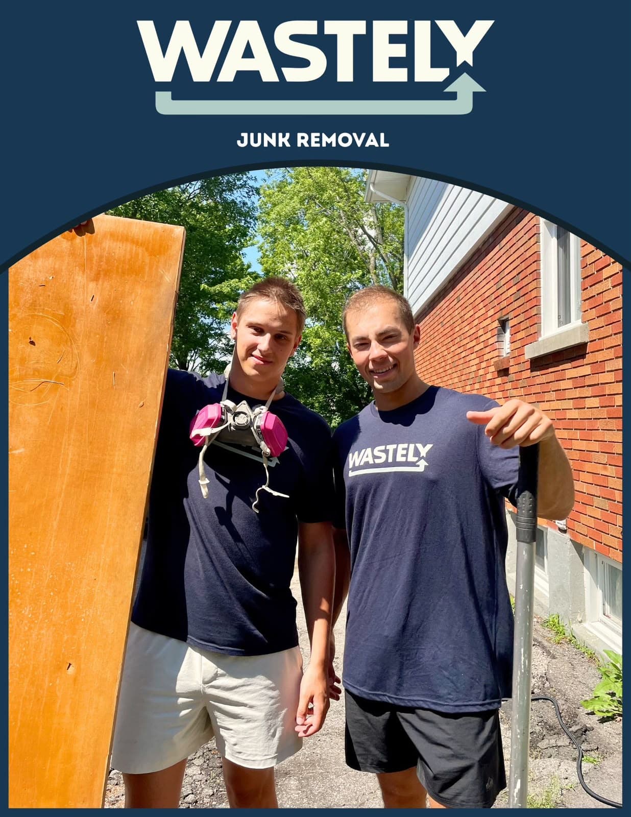 Wastely Ottawa student junk removal crew poster
