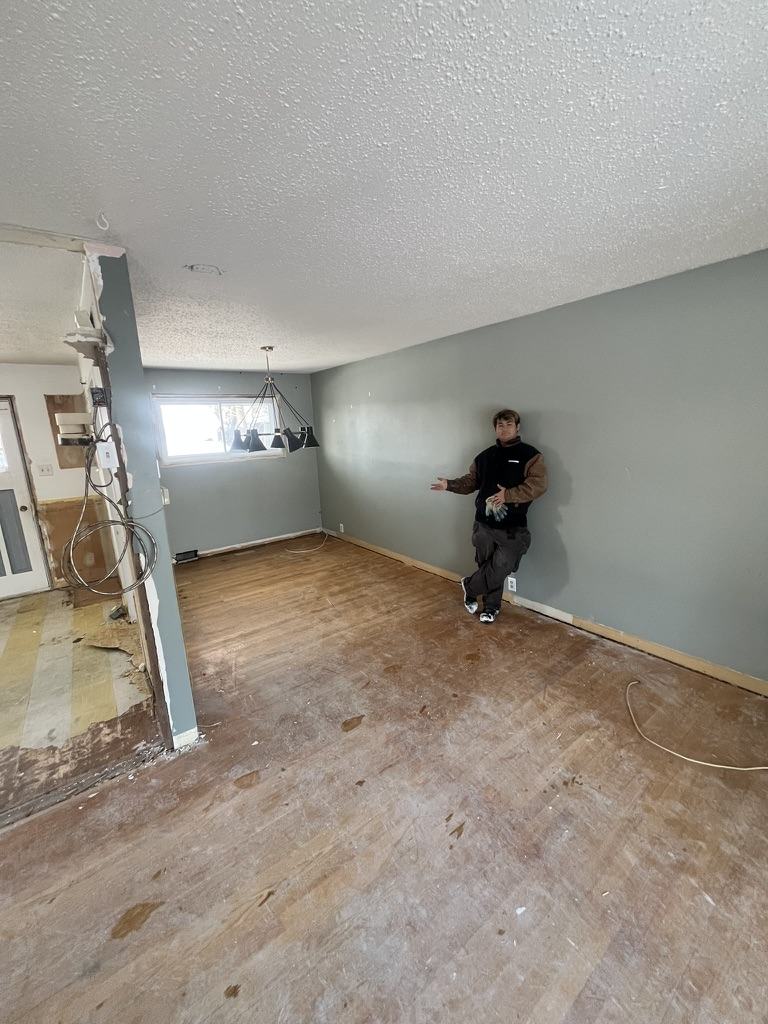 Stripped room swept clean and handed back